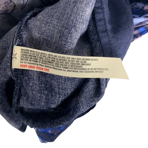 Free People Intimately Voile Slip Strappy Floral Print Dress in Midnight Size M - Picture 5 of 11